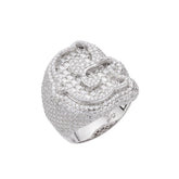 Letter G Size 10 Moissanite Ring